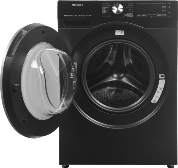 Стиральная машина Hisense WD5S1045BB пан.англ. класс: A загр.фронтальная макс.:10.5кг (с сушкой) черный инвертор