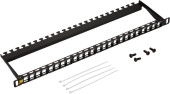 Патч-панель Lanmaster LAN-PPC24OK-UTP 19" 0,5U 24x UTP Патч-панель Lanmaster LAN-PPC24OK-UTP 19" 0,5U 24x UTP