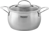 Кастрюля Rondell Admiring RDS-746 2.5л. d=18см (с крышкой) стальной Кастрюля Rondell Admiring RDS-746 2.5л. d=18см (с крышкой) стальной
