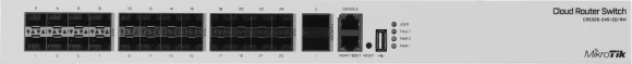 Коммутатор MikroTik CRS326-24S+2Q+RM (L3) 1x100Мбит/с 24SFP+ 2xQSFP+ управляемый