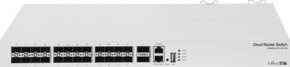 Коммутатор MikroTik CRS326-24S+2Q+RM (L3) 1x100Мбит/с 24SFP+ 2xQSFP+ управляемый