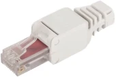 Коннектор Lanmaster LAN-TMP-S6 полев.RJ45 кат.6 STP бел.