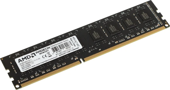 Память DDR3 8GB 1600MHz AMD R538G1601U2S-U RTL PC3-12800 CL11 DIMM 240-pin 1.5В single rank Ret