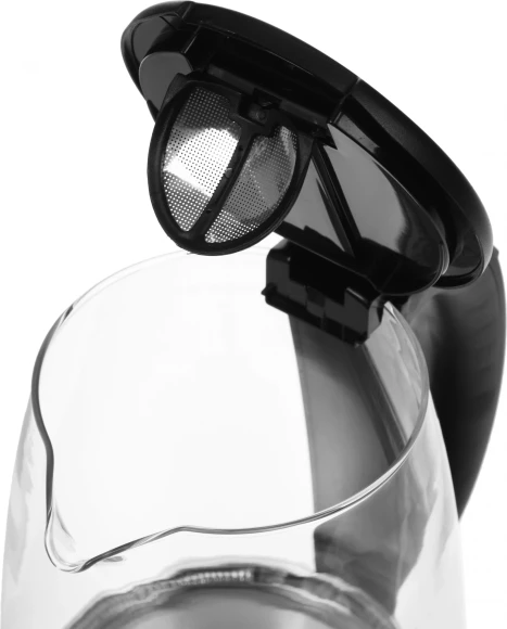 Чайник электрический Kitfort КТ-628 1.7л. 2200Вт серебристый корпус: стекло/металл/пластик