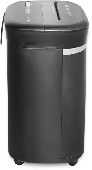 Шредер Heleos УМ28-4 черный/серебристый (секр.P-4) фрагменты 17лист. 28лтр. скрепки скобы пл.карты CD Шредер Heleos УМ28-4 черный/серебристый (секр.P-4) фрагменты 17лист. 28лтр. скрепки скобы пл.карты CD