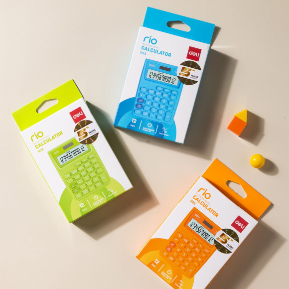 Калькулятор настольный Deli E1122/OR оранжевый 12-разр. Калькулятор настольный Deli E1122/OR оранжевый 12-разр.