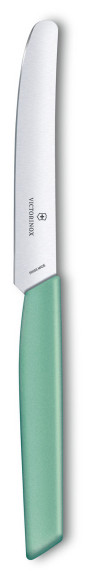 Нож кухонный Victorinox Swiss Modern (6.9006.1141) стальной столовый лезв.110мм прямая заточка мятный Нож кухонный Victorinox Swiss Modern (6.9006.1141) стальной столовый лезв.110мм прямая заточка мятный
