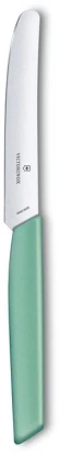 Нож кухонный Victorinox Swiss Modern (6.9006.1141) стальной столовый лезв.110мм прямая заточка мятный Нож кухонный Victorinox Swiss Modern (6.9006.1141) стальной столовый лезв.110мм прямая заточка мятный