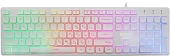 Клавиатура Оклик 550ML белый USB slim Multimedia LED Клавиатура Оклик 550ML белый USB slim Multimedia LED