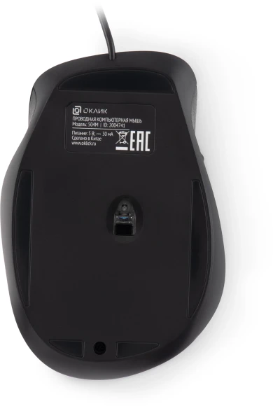 Мышь Оклик 504M черный/серый оптическая 3600dpi silent USB 6but (2004741)