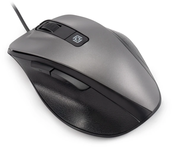 Мышь Оклик 504M черный/серый оптическая 3600dpi silent USB 6but (2004741)