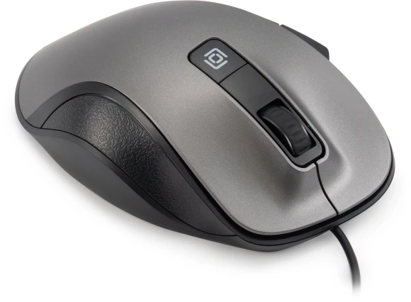 Мышь Оклик 504M черный/серый оптическая 3600dpi silent USB 6but (2004741)