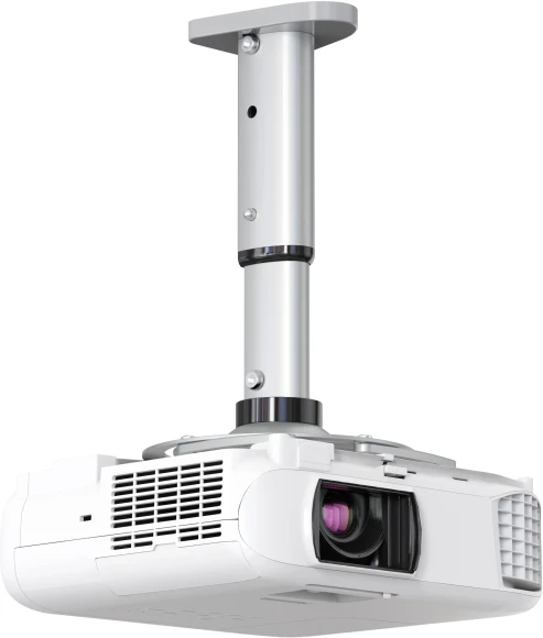 Кронштейн для проектора Cactus CS-VM-PR05M-AL серебристый макс.24кг потолочный поворот и наклон