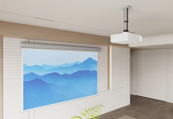 Кронштейн для проектора Cactus CS-VM-PR05M-AL серебристый макс.24кг потолочный поворот и наклон