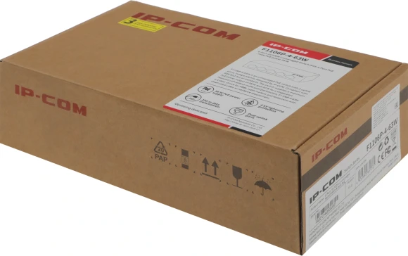Коммутатор IP-Com F1106P-4-63W (L2) 6x100Мбит/с 4PoE 63W неуправляемый Коммутатор IP-Com F1106P-4-63W (L2) 6x100Мбит/с 4PoE 63W неуправляемый