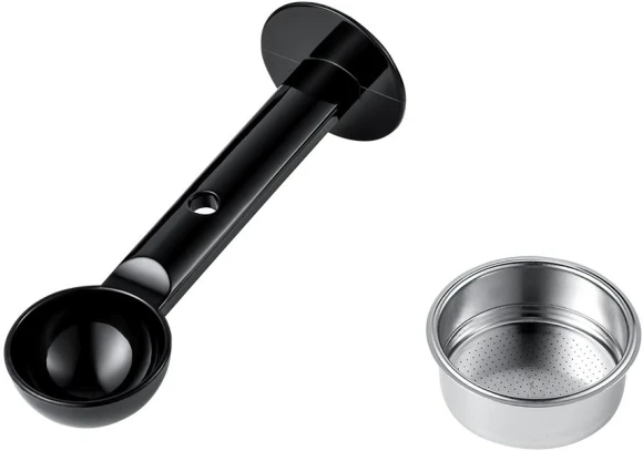 Кофемашина Kitfort КТ-7105-1 1450Вт черный/фиолетовый