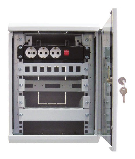 Шкаф коммутационный ЦМО (ШРН-12.255-10) настенный 12U 320x305мм пер.дв.стекл 100кг серый 255мм 10.62кг 180град. 600мм металл Шкаф коммутационный ЦМО (ШРН-12.255-10) настенный 12U 320x305мм пер.дв.стекл 100кг серый 255мм 10.62кг 180град. 600мм металл