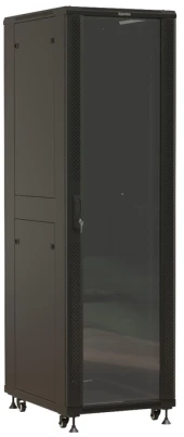Шкаф серверный Hyperline (TTBR-4261-AS-RAL9004) напольный 42U 600x1000мм пер.дв.стекл задн.дв.спл.стал.лист 2 бок.пан. 800кг черный 910мм 128.2кг 2055мм IP20 сталь Шкаф серверный Hyperline (TTBR-4261-AS-RAL9004) напольный 42U 600x1000мм пер.дв.стекл задн.дв.спл.стал.лист 2 бок.пан. 800кг черный 910мм 128.2кг 2055мм IP20 сталь