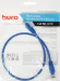 Патч-корд Buro UTP 4 пары cat.5E CCA molded 0.5м голубой RJ-45 (m)-RJ-45 (m) (UTP-5E-0,5M-BL)