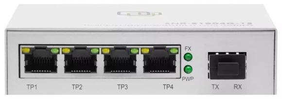 Коммутатор SNR SNR-S1904G-1S (L2) 4x1Гбит/с 1SFP неуправляемый