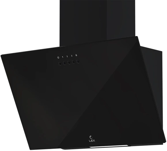 Вытяжка каминная Lex Moza 500 черный управление: кнопочное (1 мотор)