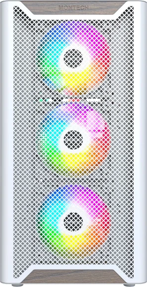 Корпус Montech XR Wood белый без БП ATX 9x120mm 4x140mm 2xUSB3.0 audio bott PSU