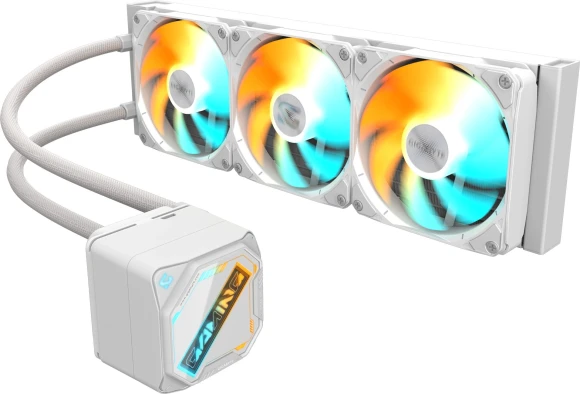 Система водяного охлаждения Gigabyte Gaming 360 ICE ARGB Soc-AM5/AM4/1200/1700/1851 белый 4-pin 13.8-35.8dB Al Ret (GP-GIGABYTE GME 360I)