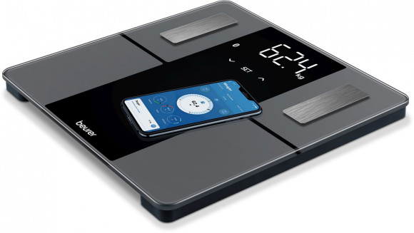 Весы напольные электронные Beurer BF 500 Super Black Edition макс.180кг черный Весы напольные электронные Beurer BF 500 Super Black Edition макс.180кг черный