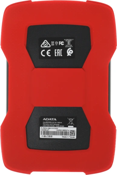 Жесткий диск A-Data USB3.0 2TB AHD330-2TU31-CRD HD330 DashDrive Durable 2.5" красный