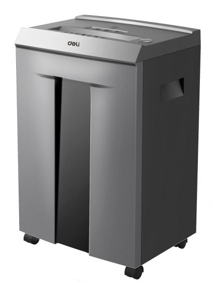 Шредер Deli ET096 серый с автоподачей (секр.P-5) фрагменты 16лист. 30лтр. скрепки скобы пл.карты CD Шредер Deli ET096 серый с автоподачей (секр.P-5) фрагменты 16лист. 30лтр. скрепки скобы пл.карты CD