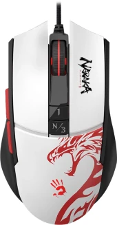 Мышь A4Tech Bloody L65 Max белый/рисунок оптическая 12000dpi USB 6but (L65 MAX NARAKA) Мышь A4Tech Bloody L65 Max белый/рисунок оптическая 12000dpi USB 6but (L65 MAX NARAKA)