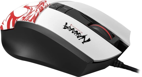 Мышь A4Tech Bloody L65 Max белый/рисунок оптическая 12000dpi USB 6but (L65 MAX NARAKA) Мышь A4Tech Bloody L65 Max белый/рисунок оптическая 12000dpi USB 6but (L65 MAX NARAKA)