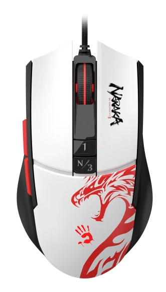 Мышь A4Tech Bloody L65 Max белый/рисунок оптическая 12000dpi USB 6but (L65 MAX NARAKA) Мышь A4Tech Bloody L65 Max белый/рисунок оптическая 12000dpi USB 6but (L65 MAX NARAKA)