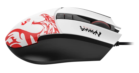 Мышь A4Tech Bloody L65 Max белый/рисунок оптическая 12000dpi USB 6but (L65 MAX NARAKA) Мышь A4Tech Bloody L65 Max белый/рисунок оптическая 12000dpi USB 6but (L65 MAX NARAKA)