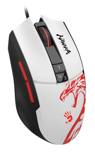 Мышь A4Tech Bloody L65 Max белый/рисунок оптическая 12000dpi USB 6but (L65 MAX NARAKA) Мышь A4Tech Bloody L65 Max белый/рисунок оптическая 12000dpi USB 6but (L65 MAX NARAKA)