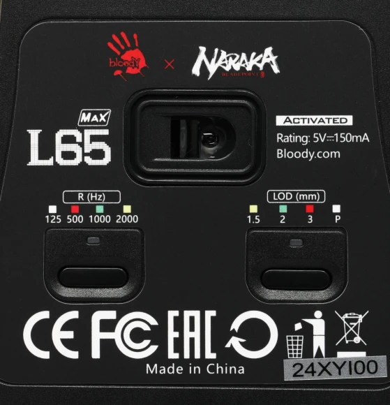 Мышь A4Tech Bloody L65 Max белый/рисунок оптическая 12000dpi USB 6but (L65 MAX NARAKA) Мышь A4Tech Bloody L65 Max белый/рисунок оптическая 12000dpi USB 6but (L65 MAX NARAKA)