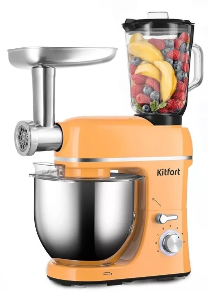 Кофемашина Kitfort КТ-7508 1400Вт серебристый/черный