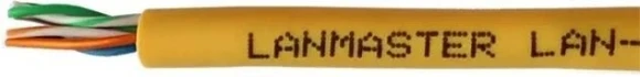 Кабель информационный Lanmaster LAN-5EUTP-HFLT-YL кат.5E UTP 4 пары 24AWG LSZH внутренний 305м желтый Кабель информационный Lanmaster LAN-5EUTP-HFLT-YL кат.5E UTP 4 пары 24AWG LSZH внутренний 305м желтый