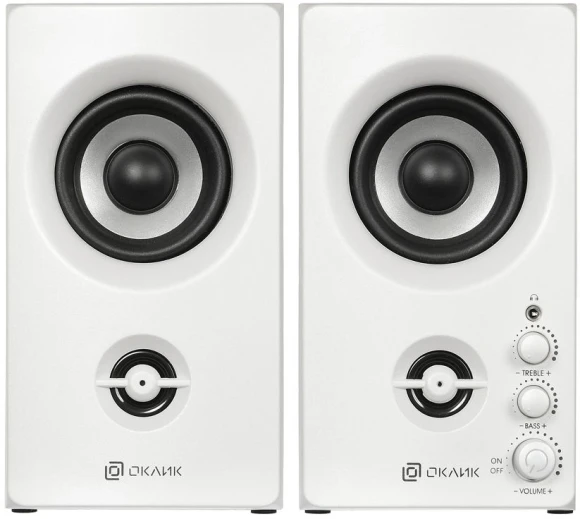 Колонки Оклик OK-164 2.0 белый 30Вт