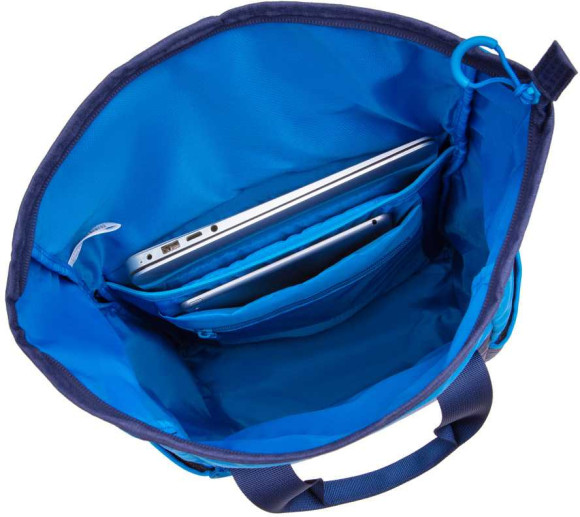 Рюкзак для ноутбука 15.6" Riva 5321 синий полиуретан женский дизайн (5321 BLUE)