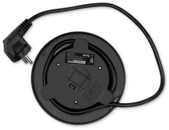 Чайник электрический Domfy DSB-EK304 1.7л. 2200Вт черный корпус: стекло/пластик