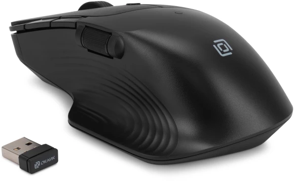 Мышь Оклик 501MW черный оптическая 2400dpi беспров. USB для ноутбука 6but (1877553)