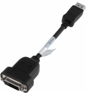Переходник HP DisplayPort (m) DVI-D (f) 0.19м (FH973AA) черный Переходник HP DisplayPort (m) DVI-D (f) 0.19м (FH973AA) черный