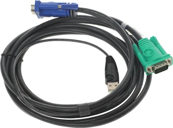 Кабель Aten 2L-5203U VGA (m) VGA (m) 3м черный