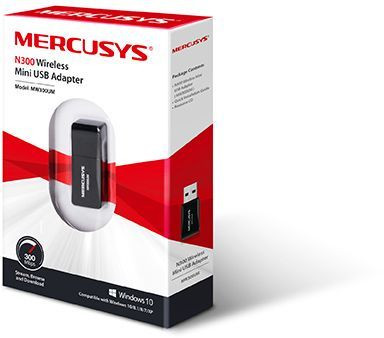 Сетевой адаптер Wi-Fi Mercusys MW300UM N300 USB 2.0 Сетевой адаптер Wi-Fi Mercusys MW300UM N300 USB 2.0
