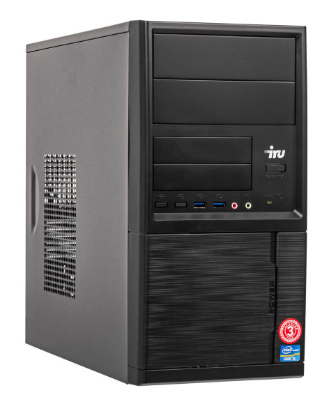 Неттоп IRU 310H6ITF i5 12400T (1.8) 8Gb SSD256Gb UHDG 730 без ОС GbitEth WiFi BT 90W черный (1975184)