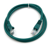 Патч-корд Buro UTP-5E-1M-GR UTP 4 пары cat.5E CCA molded 1м зеленый RJ-45 (m)-RJ-45 (m)