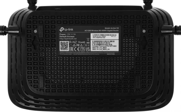 Роутер беспроводной TP-Link ARCHER C6 AC1200 10/100/1000BASE-TX черный Роутер беспроводной TP-Link ARCHER C6 AC1200 10/100/1000BASE-TX черный