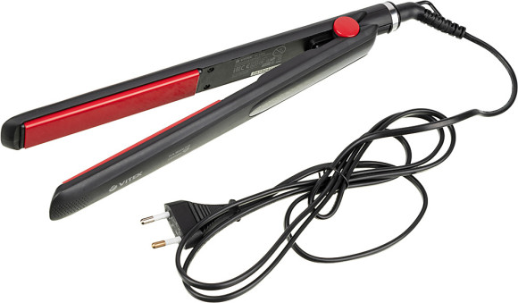 Выпрямитель Vitek VT-8282 BK 44Вт черный/красный макс.темп.:220С покрытие:керамико-турмалиновое (VT-8282)