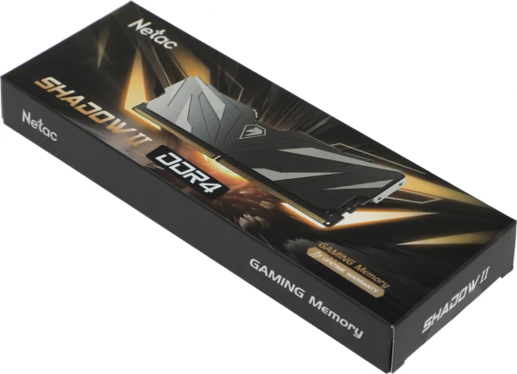 Память DDR4 8GB 2666MHz Netac NTSWD4P26SP-08W Shadow II RTL Gaming PC4-21300 CL19 DIMM 288-pin 1.2В с радиатором Ret